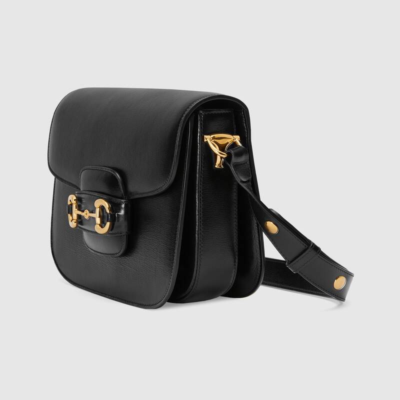 Gucci Horsebit 1955 Small Shoulder Bag 602204 Black